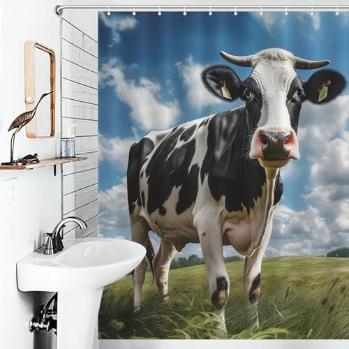 Rideau de douche vache résistant et durable de haute qualité - 6