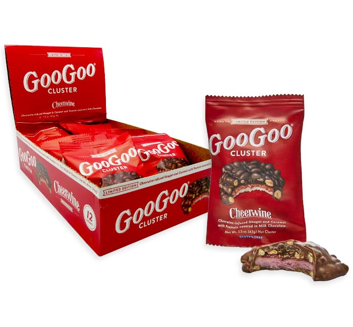 Goo Goo Clusters Cheer wine Candy Bar - 12 Count Case