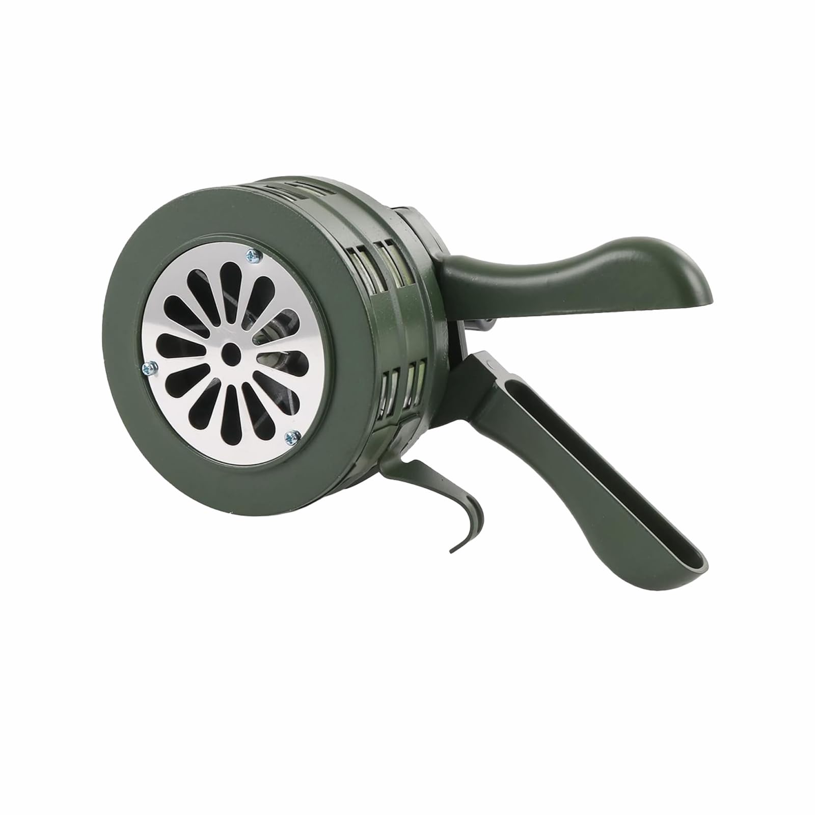Alarme de sécurité d'urgence portable verte en alliage d'aluminium 110 dB pour auto-protection, maison, extérieur