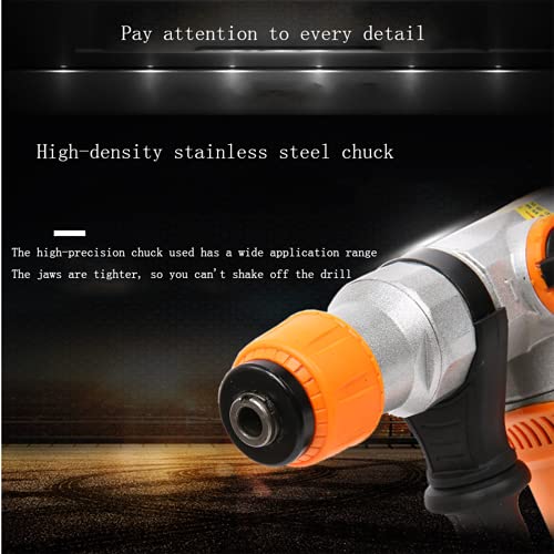 SXTYMV Bohrhämmer Schlagbohrmaschine Abbruchhammer Hammerbohrer Elektrischer Hammerbohrer für den Haushalt Industrieller… – Bild 6