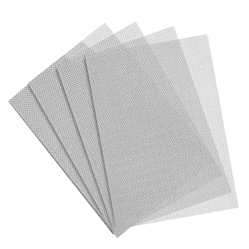 MUFUSHAN ステンレスメッシュ 4枚セット 防虫/防鼠/家庭用/建築用ネット/産業用金網 30x21cm 20メッシュ 網目1mm A4サイズ ステンレス 平織金網 高硬度 換気 耐高温 耐食性