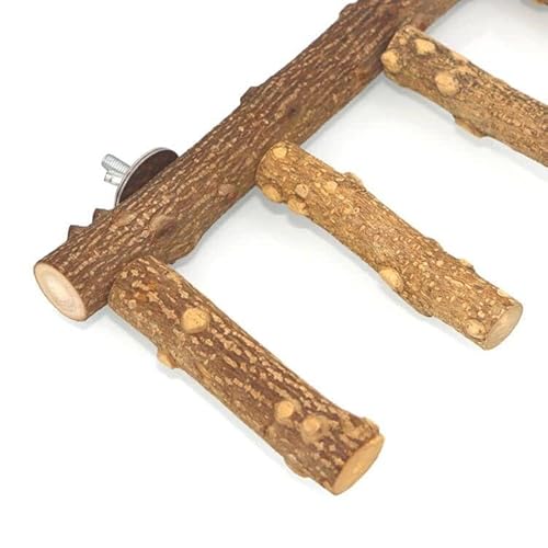 Kintor CW240 Bird Ladder Perch Cage Nature Wood Stand Parrot Chew Toy thumb #3