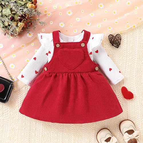 Baby Girl Clothes Suspender Skirt Long Sleeve Newborn Ruffled Romper Baby Girl Dress Fall Outfits Infant Girls Gifts2