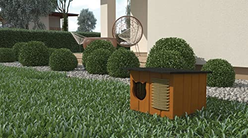 Casetta per gatti, 56 x 47 cm, per esterni