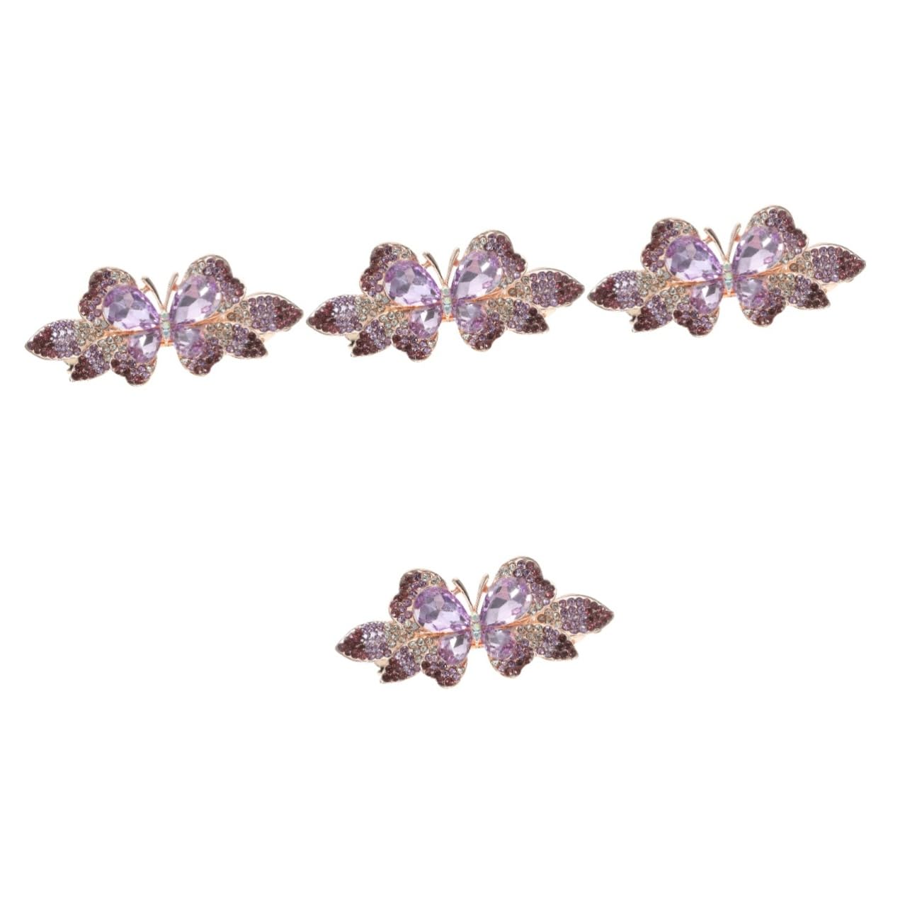 FRCOLOR 4 Pezzi Fermagli Per A Forma Di Farfalla Per Donne Fermagli Per Con Strass Per Feste Di Matrimonio