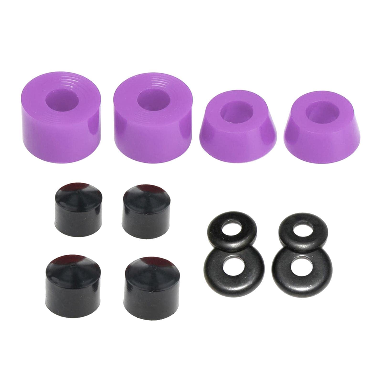 Skateboard Bushing Replacement Cups Washers Longboard Rebuild Kit Purple-image-11