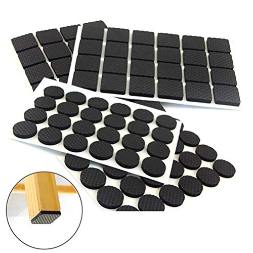 VORCOOL Almofadas para móveis pretas premium 8 peças! Vários tamanhos – Melhor protetor de piso de m