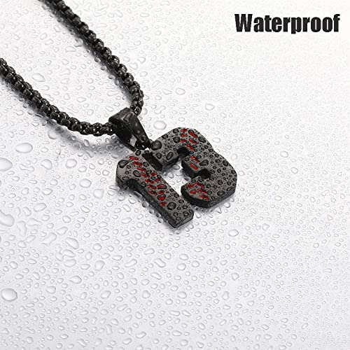 Personalized Number Necklace for Boys 0-99 Athletes Jersey Number Stainless Steel Baseball Team Charms Pendant Baseball Gifts for Men4