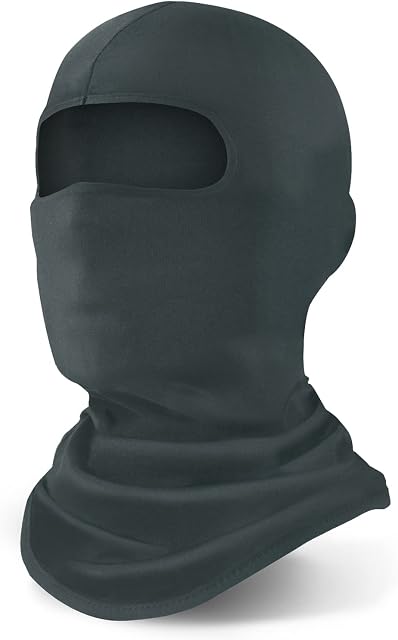 Amazon Brand - HIKARO Balaclava Ski Face Mask for Men  Cycling Neck Warmer for Helmet - Skiing, Snowboarding, Motorcycle & Wind Protection