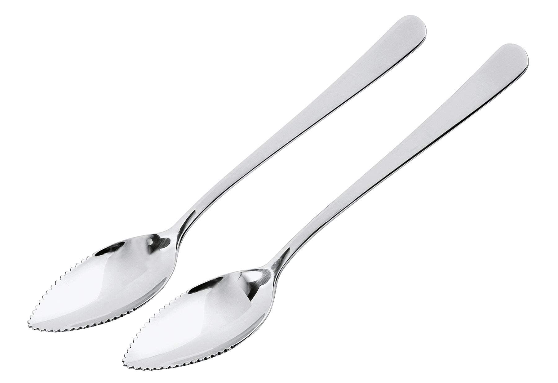 Lot De 8 Cuillères à Pamplemousse En Inox 304 - 16,5cm - Bords Dentelés Pour Fruits Et Desserts
