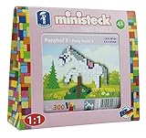 Original Ministeck Bild weißes springendes Pony