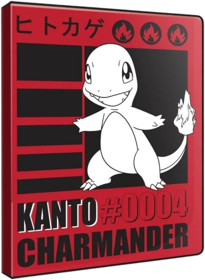 Ultra PRO - Charmander 9-Pocket Portfolio for Pokémon | TCG Binder Trading Card Album Collection Organizer CCG Portfolio Protector Card Sleeve
