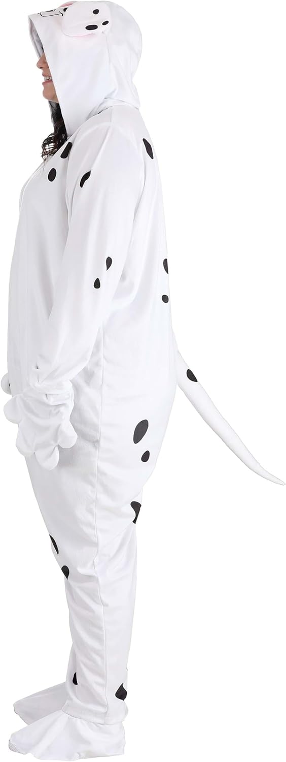 Disney's 101 Dalmatians Plus Size Adults Perdita Costume Womens, Dalmatian Dressup Jumpsuit, Cute Puppy Halloween One-piece