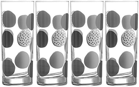 Ravenhead Script Black and White Pack of 4 Tumblers