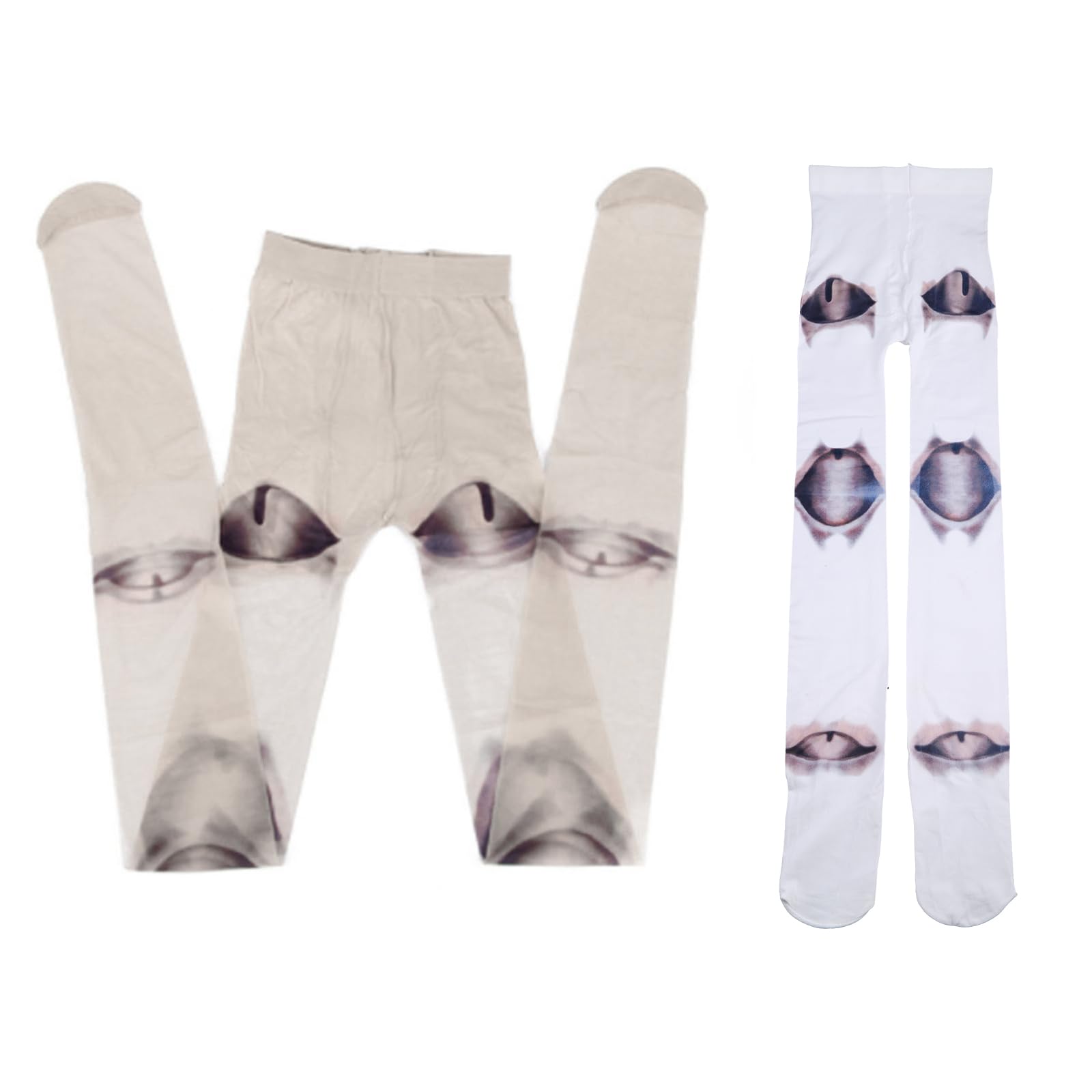 QIXIAMO Women Novelty Pantyhose Gothic Anime Jointed for Doll 3D Print Tig, 150-170cm