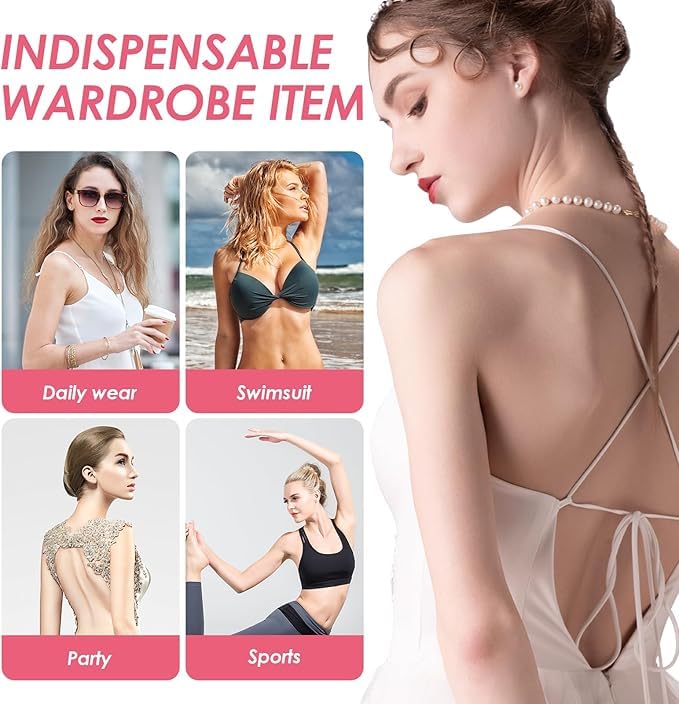 Image of Snowy Sticky Bra Inserts,Reusable and Waterproof Double Sided Snowy Inserts,Sticky Bra Push Up for Women Dresses Bikinis