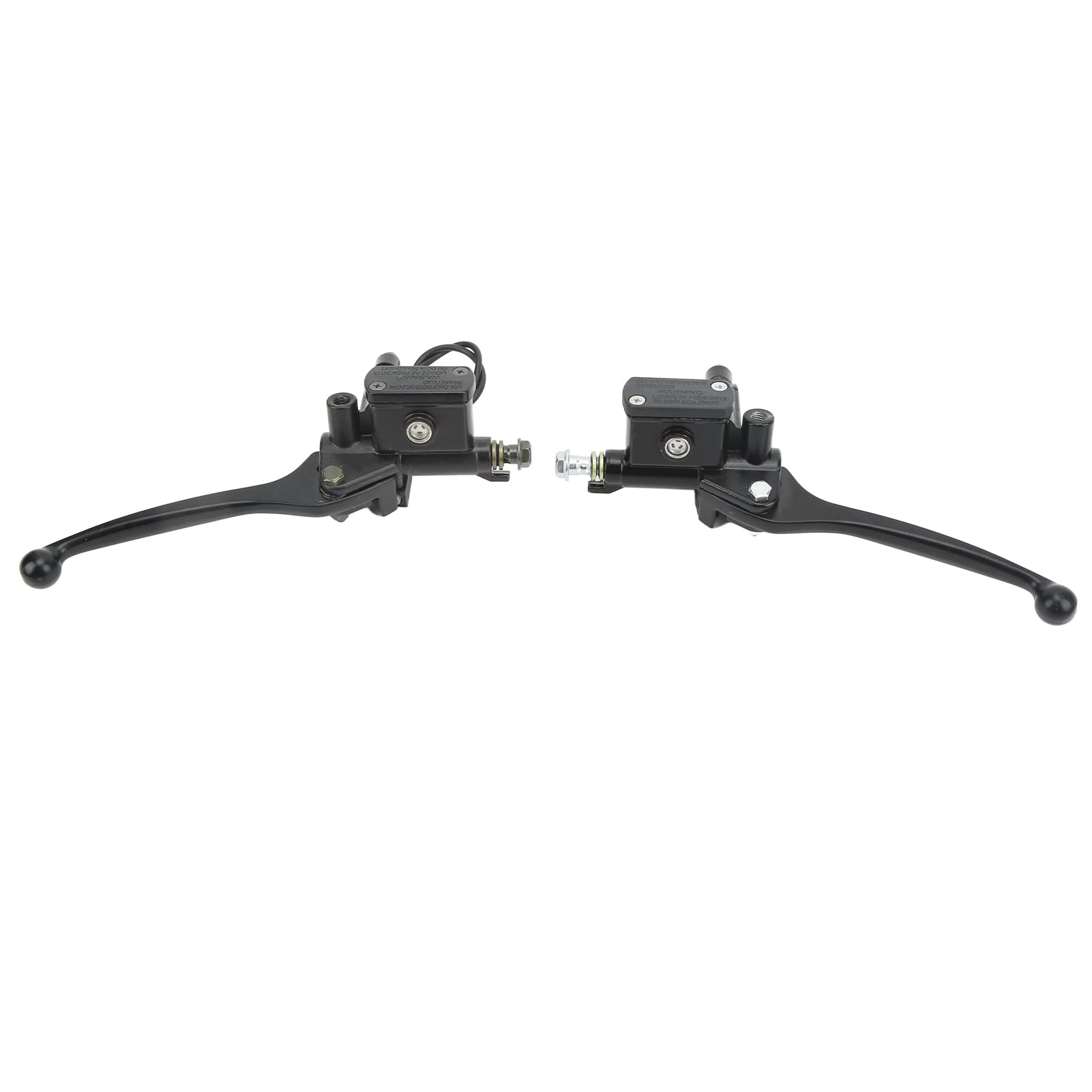 Tbest Cylindre d'embrayage de Frein, 1 Paire de Levier de Maître-Cylindre d'embrayage de Frein 22 Mm Noir pour Scooter Gy6 50 110 125 150 250