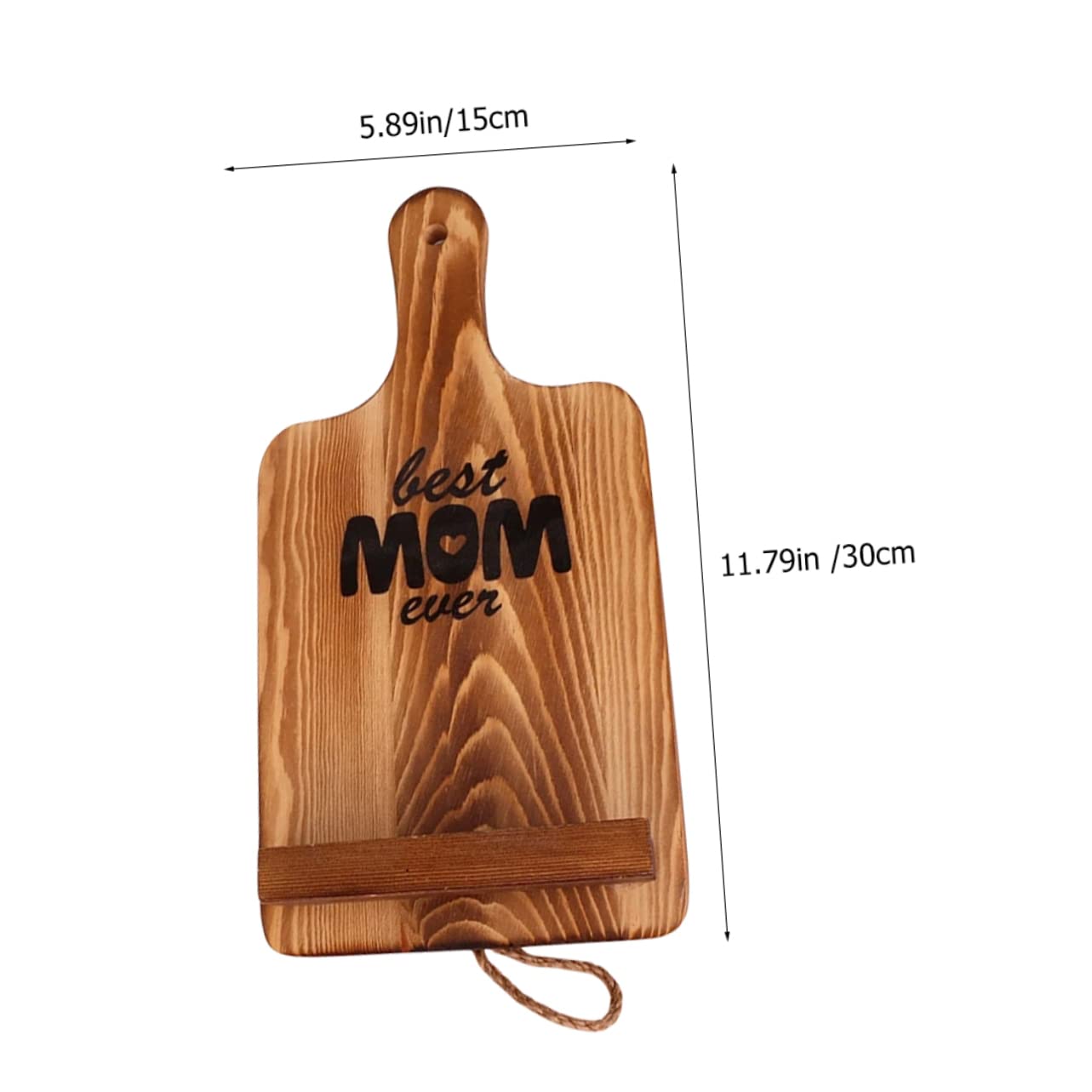 Mikinona Tablet Holder for Cooking Recipe Book Kitchen Present for Mom Easel Stand for Cookbooks Wooden Desktop Stand
