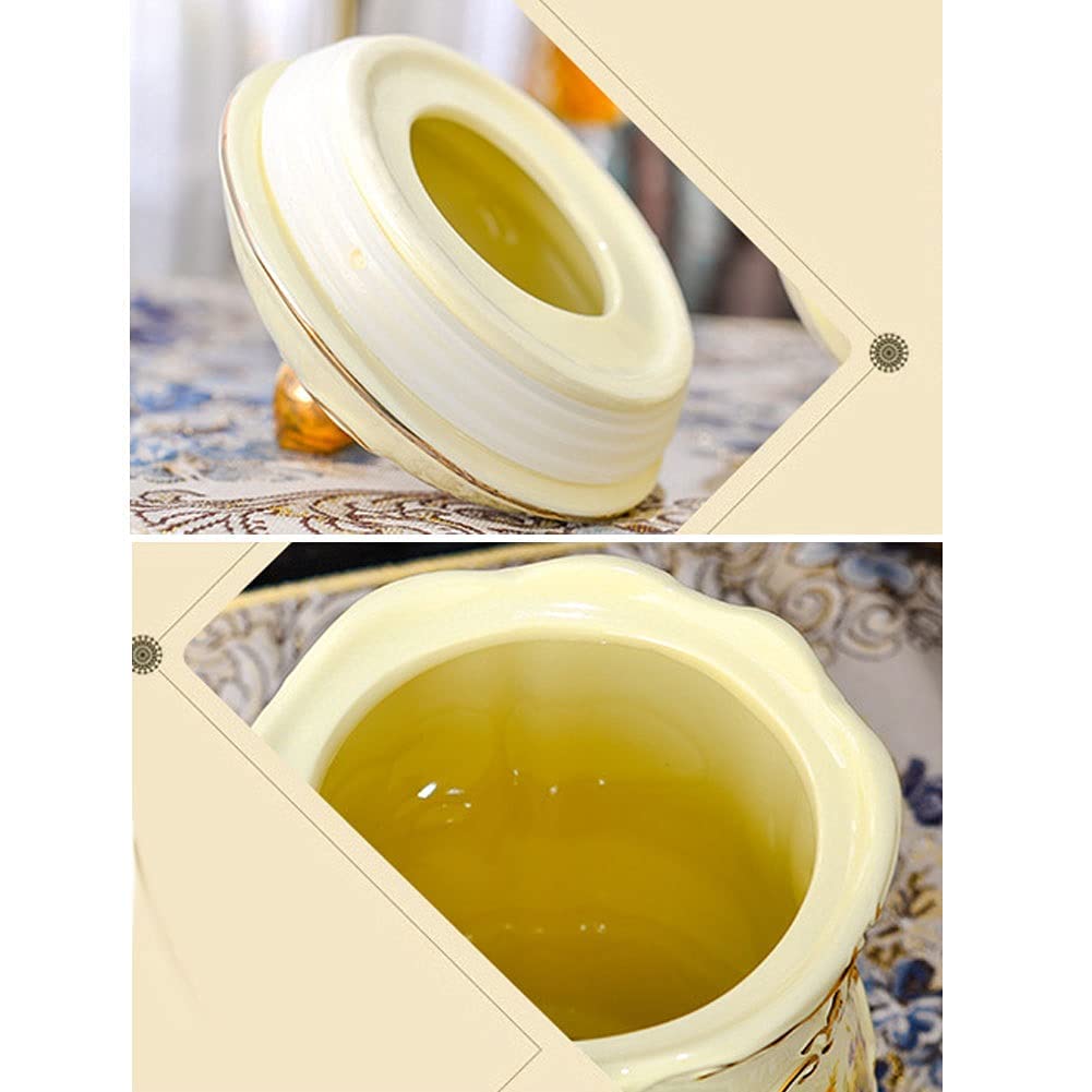 Urny Funeral Urns Cremation Urn-Creative Home Hand-Painted Ceramic Sealed Jar-Show Burial On Home Or Office Decoration