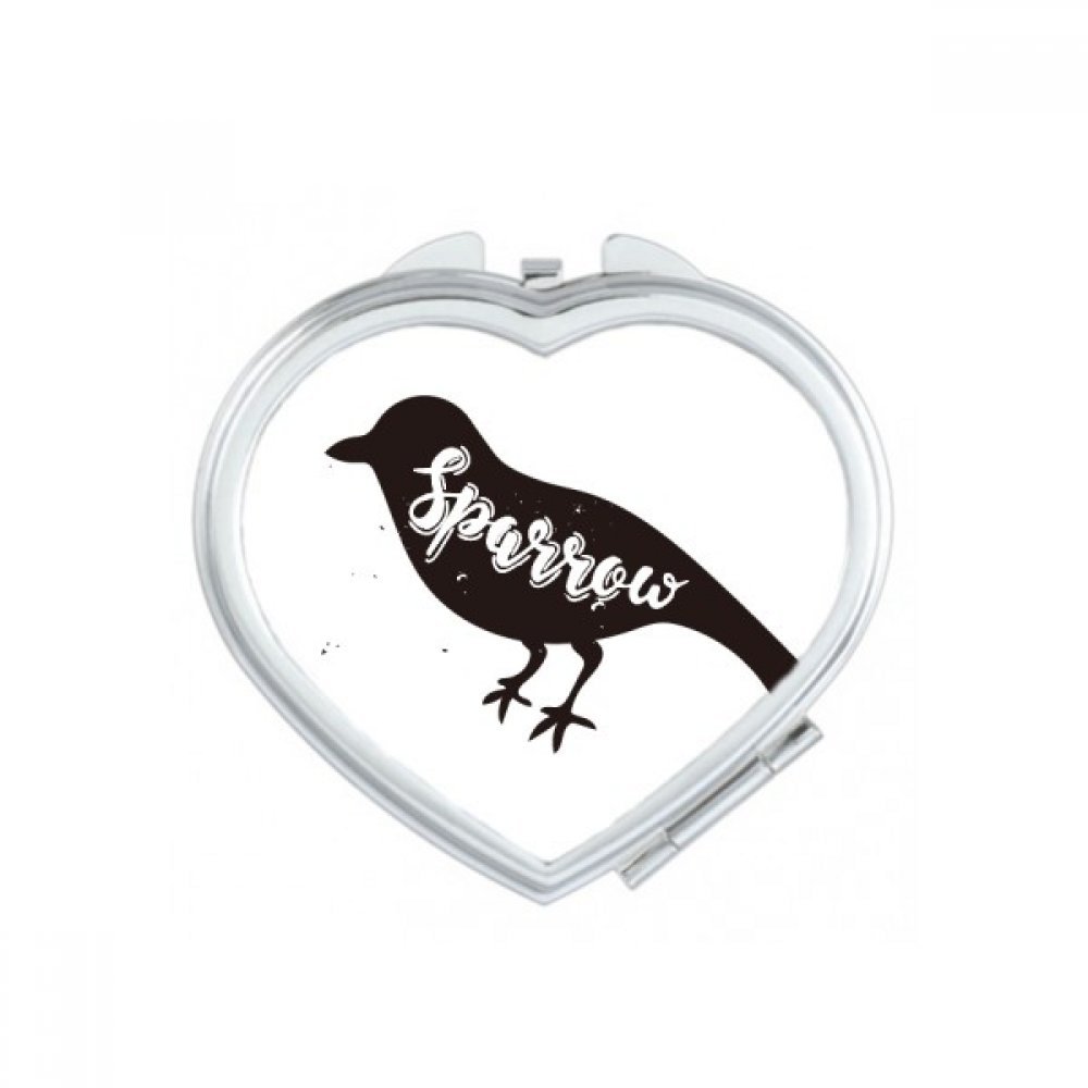 Miroir maquillage compact zèbre noir et blanc petit miroir de poche portable ovale