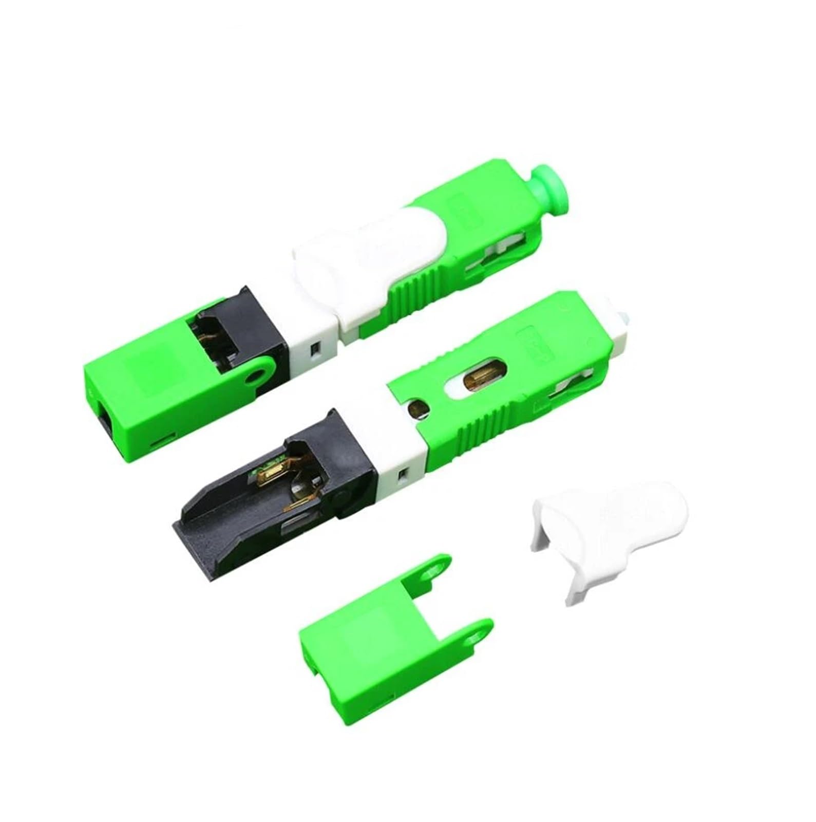 Épisseur de Fibre Optique SC 50PCS Assemblage sur Le Terrain Fibre Optique APC FTTH Rapide