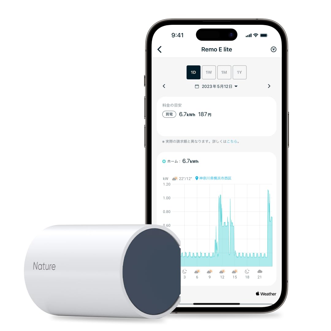 Amazon.co.jp: Nature Remo E lite ネイチャーリモ 電力モニタリング 