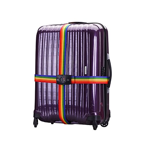 Cinghia Per Bagagli Regolabile, Fascia Elastica Per Valigia, Nastro Fissaggio Morbido Per Viaggio, Colore Nero, Taglia Unica