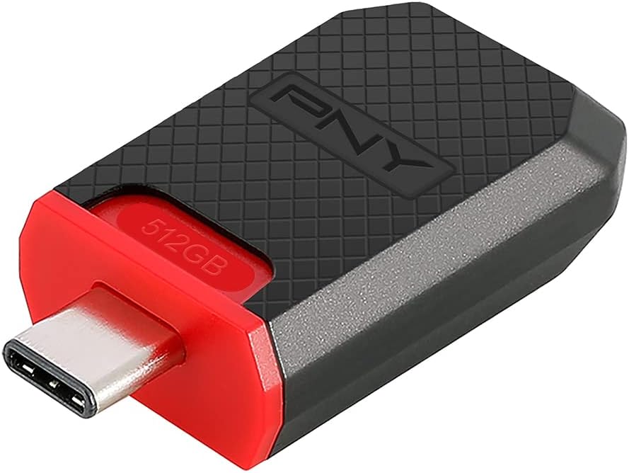 PNY 512GB Elite USB 3.1 Gen 1 Type-C Flash Drive - 130MB/s