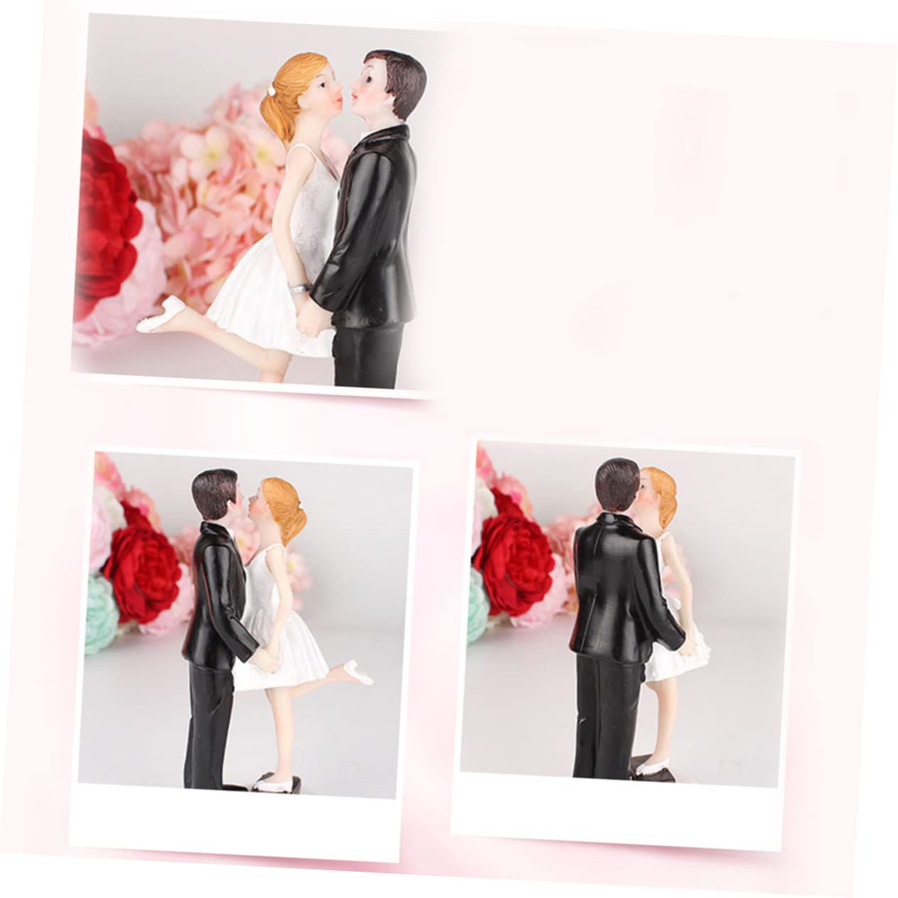 Toyvian 2stücke Braut Und Bräutigam Figuren Resin Dekoration Süße Tortenaufsätze Für Kreative Backprojekte Und Feierliche Anlässe