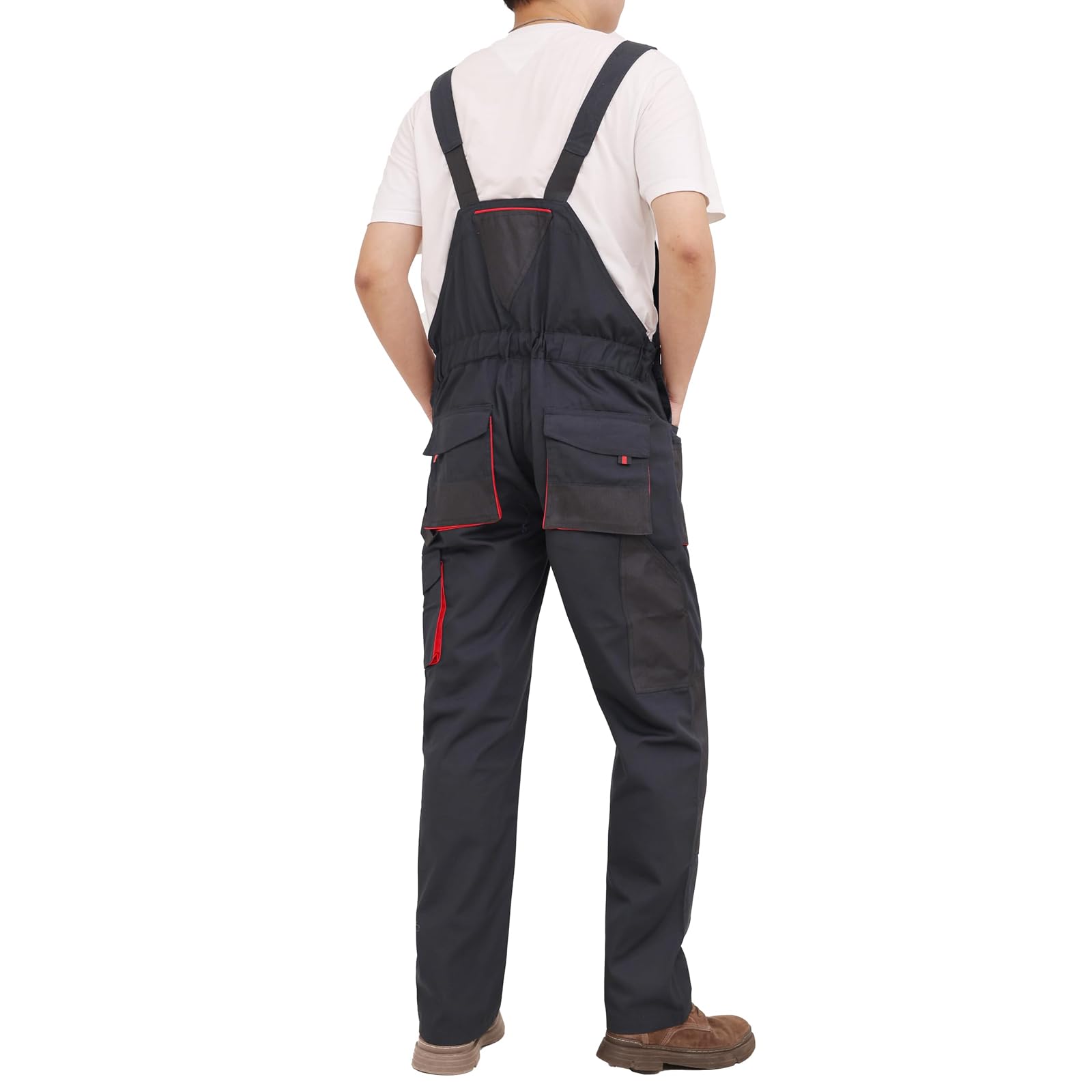 WORK IDEA Herren-Arbeitslatzhose mit Oxford-Knietaschen; strapazierfähige Leinwand