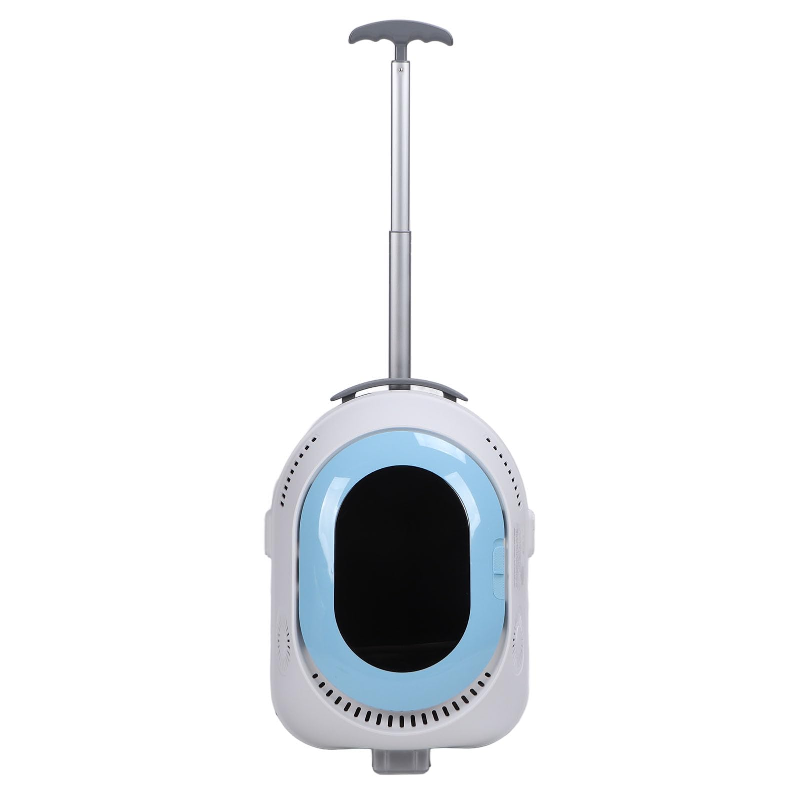 Srliya Mochila para Gatos Ventilada con de Iluminación Suave para Viajes Cómodos para Gatos y Perros Pequeños (Azul)