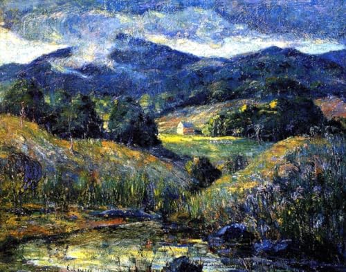 Pintura por números de Ernest Lawson cuadro de óleo para principiantes con acrílicos DTAUPREB