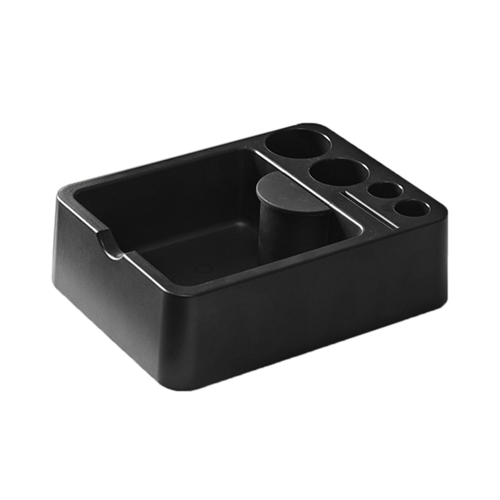 carotoe Compact Coffee Drip Tray with Anti-Slip Base & Storage Compartment, 0.8L Capacity for Home Brewing & Cafes Multiple Hole Coffee Addons Planner