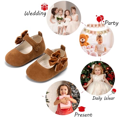 Image of PHIRAMIN Toddler Girl Mary Jane Dress Shoes-Little Girl School Uniform Shoes for Wedding Party
