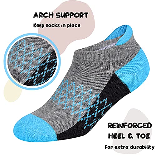 Girls Socks 6-Pack Ankle Athletic Socks For Children Cushioned Sole Low Cut Casual Socks For Little Big Kids2
