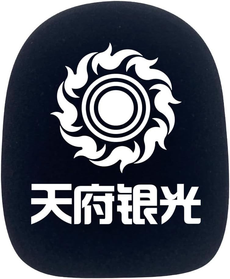 Customized Flocking Microphone Sponge Printing Logo Covers Mic Windscreen Foam Windshield For RODE Wireless GO II (black)