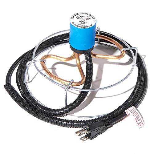Farm Innovators Submergible Tank De-Icer, 1000W Water Deicer- Ice-N-Easy Design with Protective Cage...