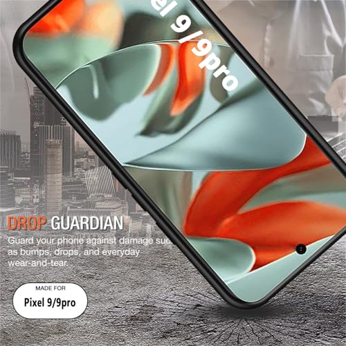 Image of Battery Case for Google Pixel 9 /9 Pro, 10000mAh Portable Protective Charging Case with Wireless Charging Compatible for Google Pixel 9 /9 Pro (6.3 inch) Battery Pack Charger Case with Carplay (Black)