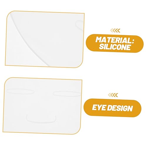 Miniatura 9 de Uonlytech Paletas de maquillaje, 2 piezas, molde para hacer cara, bandeja de placa de silicona, máquina facial reutilizable, para mujeres, dama,