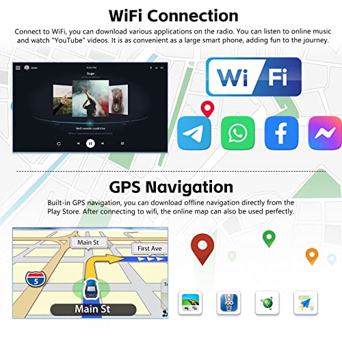 Estéreo de carro Android 2+32G para Ford Fiesta 2009-2014 com Apple Carplay Android Auto Mirror Link