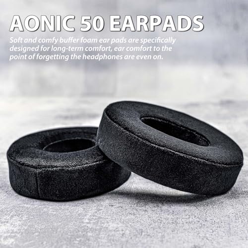 AONIC 50 Ear Pads - TRANSTEK Replacement Ear Cushion Foam Compatible with AONIC 50 Headphones Soft I Comfortable Memory Foam (Velour) by TRANSTEK - Used condition - Image 5