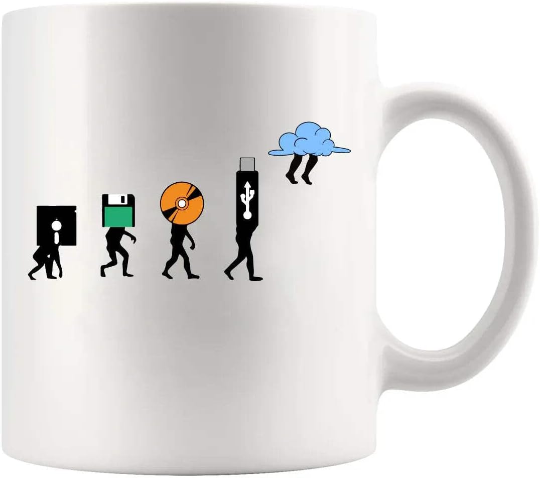 Panvola History Of Storage Computer Geek Gifts Mug 11oz White