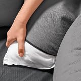 HUNTER Orthopädisches/Ergonomisches Hundesofa Merida mit Memoryschaum-Flocken 6-eckig, Kann eine gelenk- und rückenschonende Haltung unterstützen, Rutschhemmend, Farbe: anthrazit, Größe: M