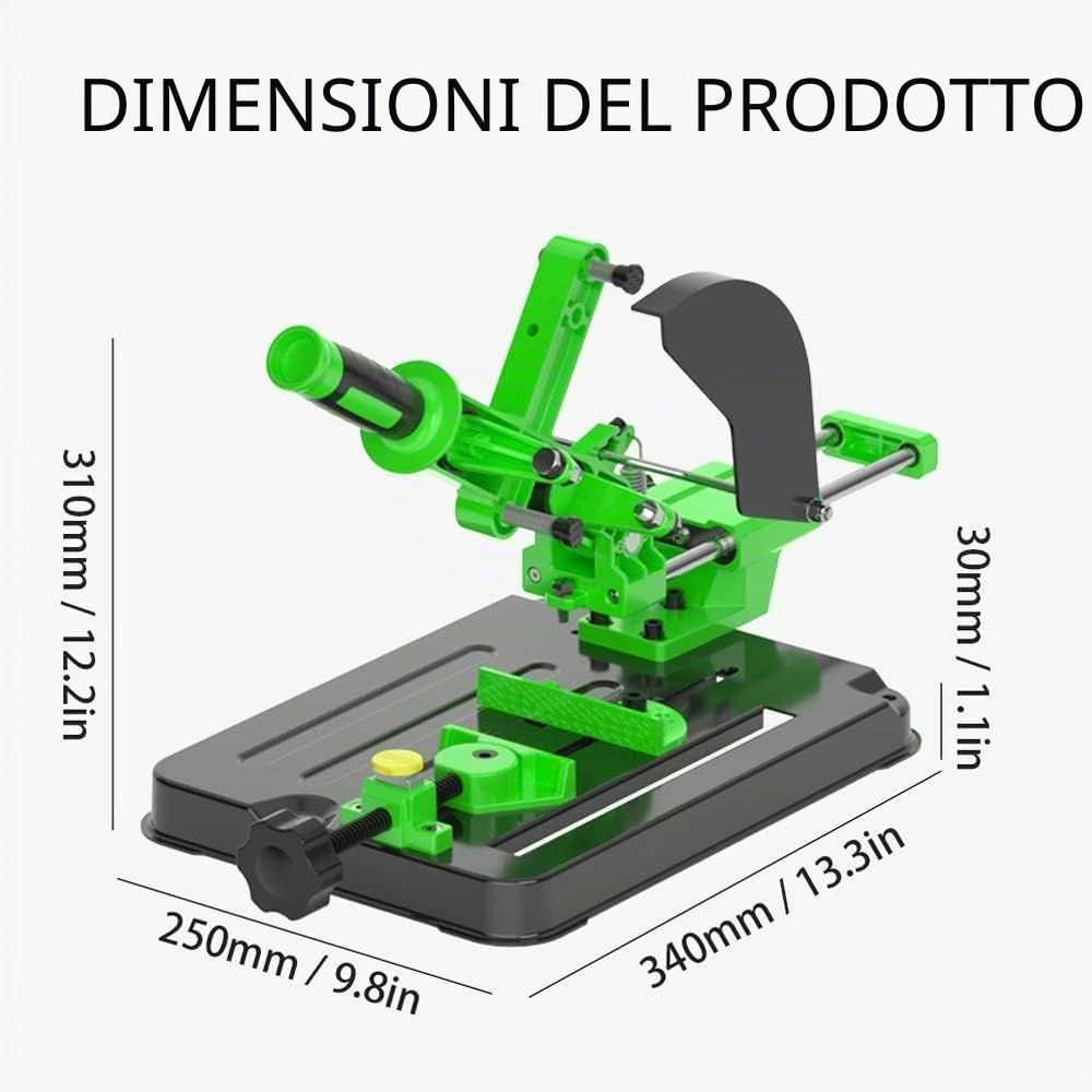 Hancaner Supporto universale per smerigliatrice angolare fisso per lucidatrice, affettatrice, sega circolare da tavolo, barra di trazione multifunzione, smerigliatrice angolare supporto per