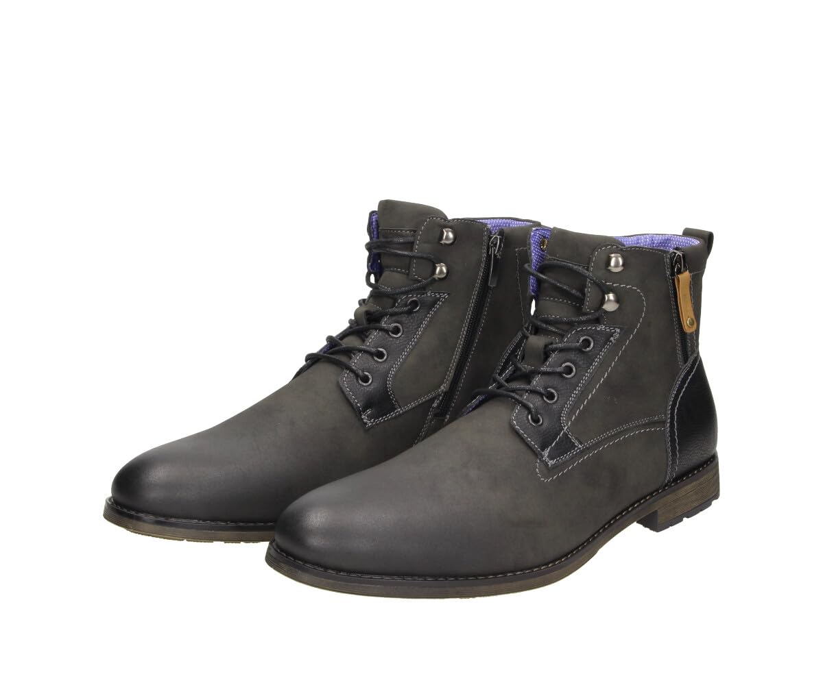 Bottes Fitters Leo Pour Hommes - Tailles Grandes EU 46 à 54 - Style Robuste En Nubuck
