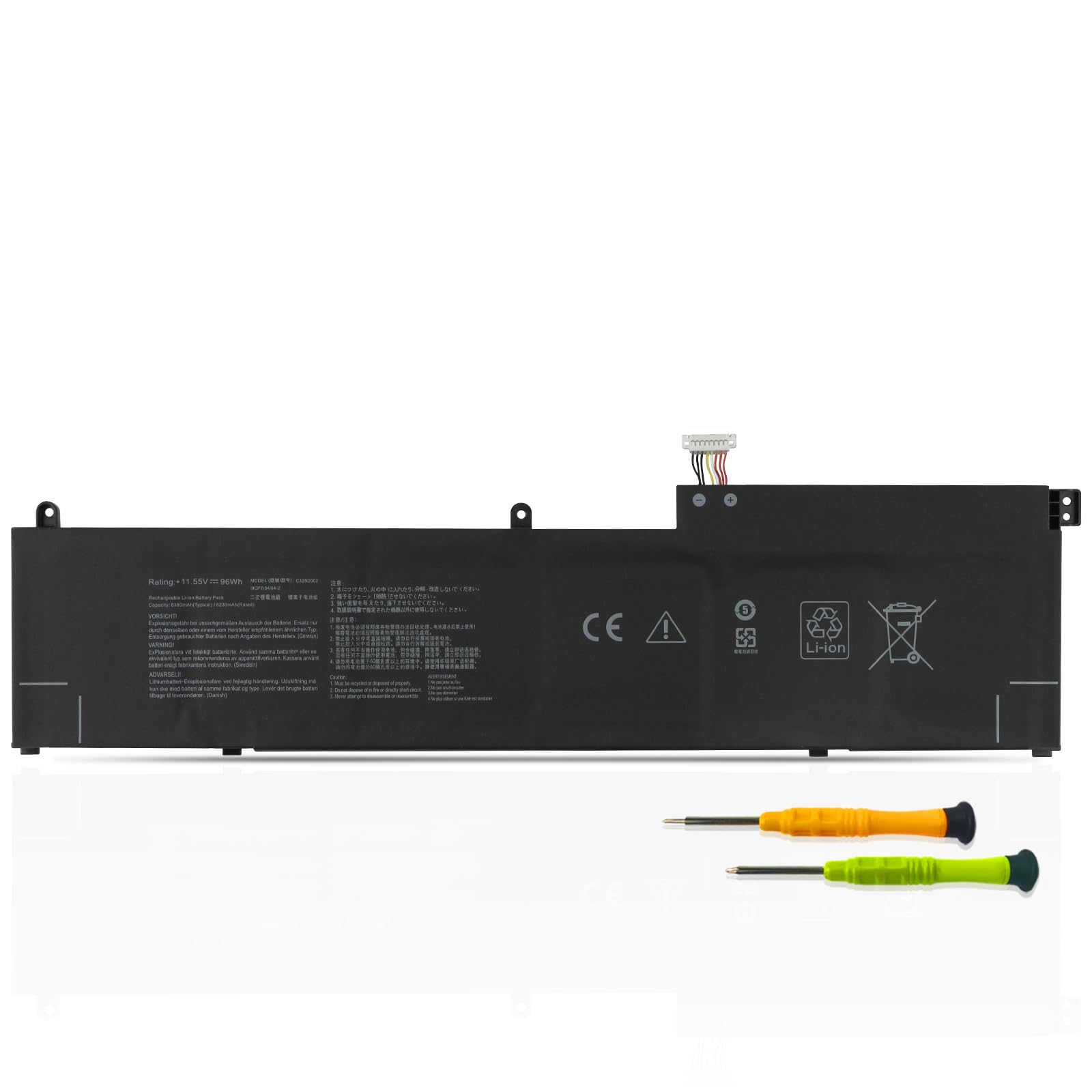 96Wh C32N2002 Laptop Batteria per Asus ZenBook Pro 15 OLED UM535 UM535Q UM535QE UM535QA UM535QH UX535 UX535L UX535LI Flip 15 UX564 UX564EH UX564EI UX564P UX564PH Q538 Q528 Q538E Q528E Q538EI Q528EH