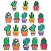 Paper Junkie 18-Pack Decorative Cactus Push Pin Thumb Tack, 6 Designs, 0.8 x 1.4 Inches
