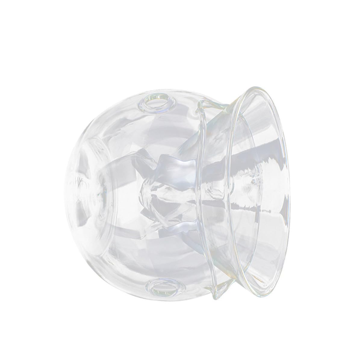 Bol de vidrio transparente para ensalada y fruta con contenedor de hielo seco mediano FRCOLOR