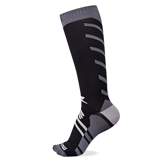 Meia de Compressão Cano Longo Arrow Muvin – Meia Cano Alto – Boa Respirabilidade – Protege Contra Bolhas – Unissex – Corrida – Caminhada – Ciclismo – Exercícios – Fitness – Esportes – Conforto