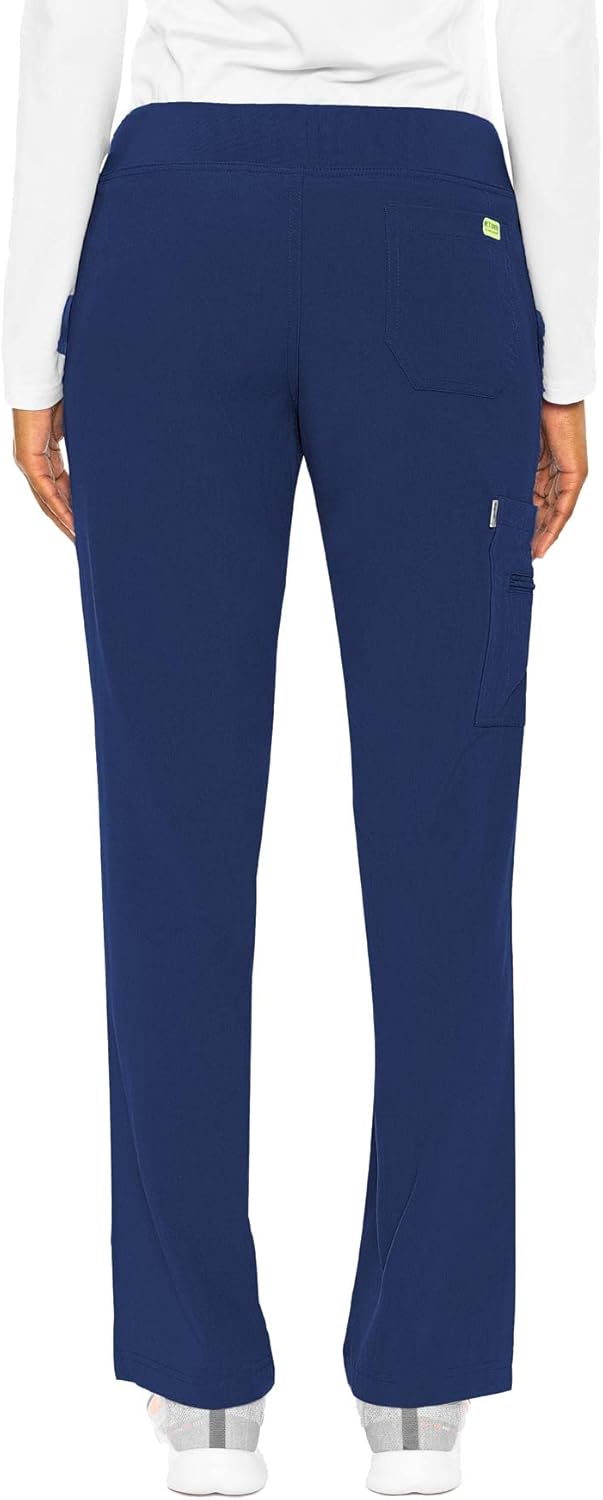 Med Couture Women's 'Activate' Transformer Scrub Pant X-Small Tall Galaxy Blue